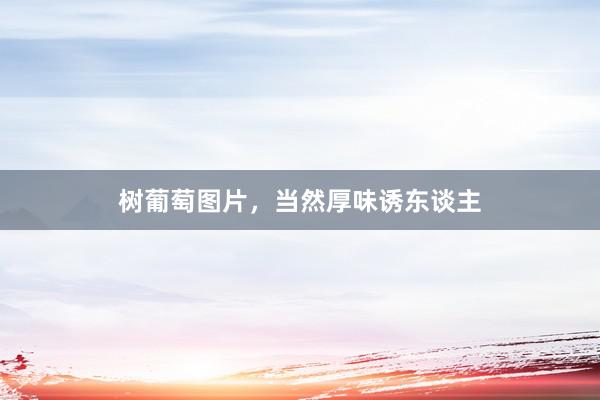 树葡萄图片，当然厚味诱东谈主